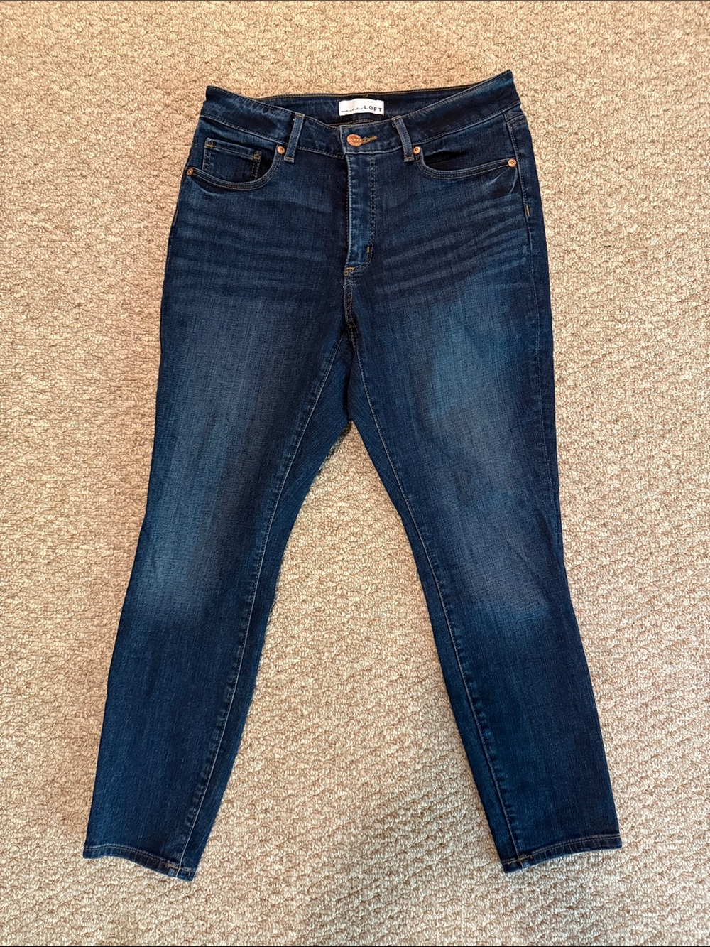 LOFT Dark Blue Ankle Skinny Jeans 29/8P